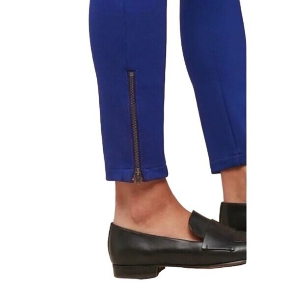 ANTHROPOLOGIE The Slim Essential Royal blue pants Size 8 - Picture 2 of 10
